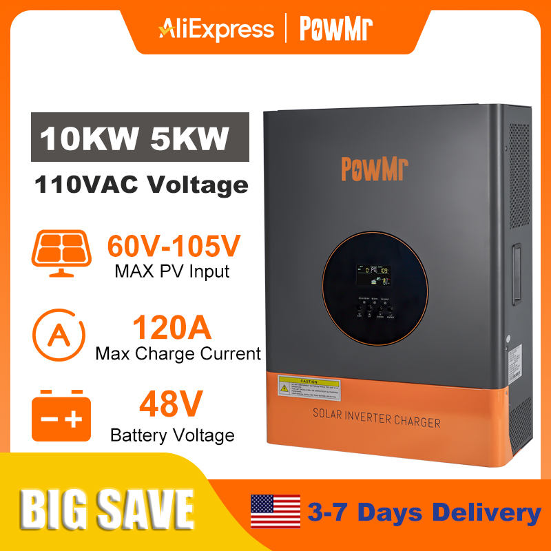PowMr Inverter Bifase 10KW 5KW - Split Phase Inverter 10Kw 110V 220V recensione e prezzo
